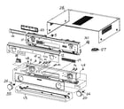 Panasonic SA-XR700PP cabinet parts diagram