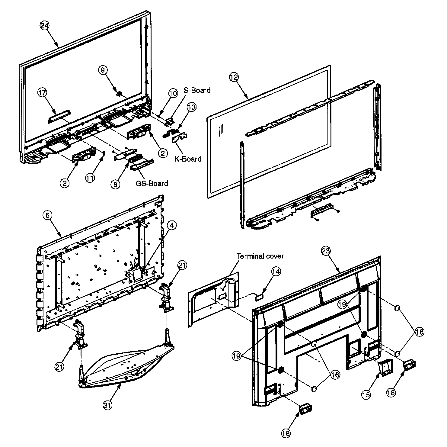 Cabinet parts