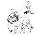 Sony HDR-UX5 cabinet parts diagram