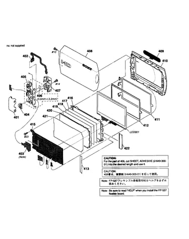 Lcd panel block