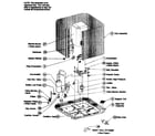 ICP H2H342GKB100 cabinet parts diagram