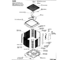 ICP C4H524GKA100 cabinet/fan/motor diagram