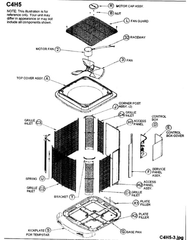 Cabinet/fan/motor
