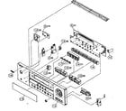 Yamaha RX-V361 cabinet parts diagram