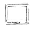 Sansui DTV1300 cabinet parts diagram