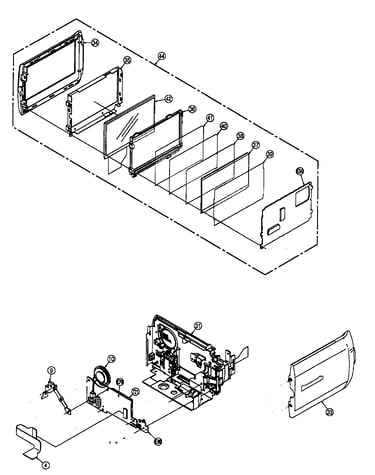 Side r/lcd assy