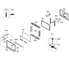 Samsung HPT5054X/XAA cabinet parts diagram