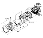 Sony DCR-SR42 cabinet parts 2 diagram