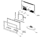 Samsung LNT4061F cabinet parts diagram
