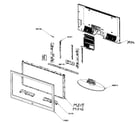 Samsung LNT4661F cabinet parts diagram