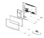 Samsung LNT3253HX/XAA cabinet parts diagram