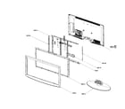 Samsung LNT4053HX/XAA cabinet parts diagram