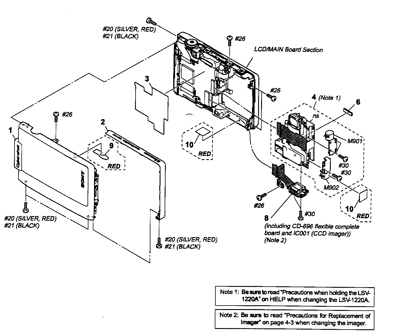 FRONT CABINET/LENS ASSY