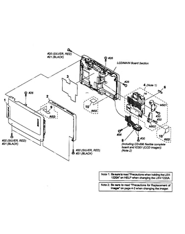 Front cabinet/lens assy