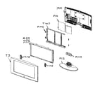 Samsung LNT3242HX/XAA cabinet parts diagram