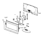 Samsung LNT4642H cabinet parts diagram