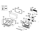 Samsung HL-T6187S cabinet parts diagram