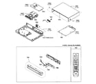 Samsung BD-P1200 cabinet parts diagram