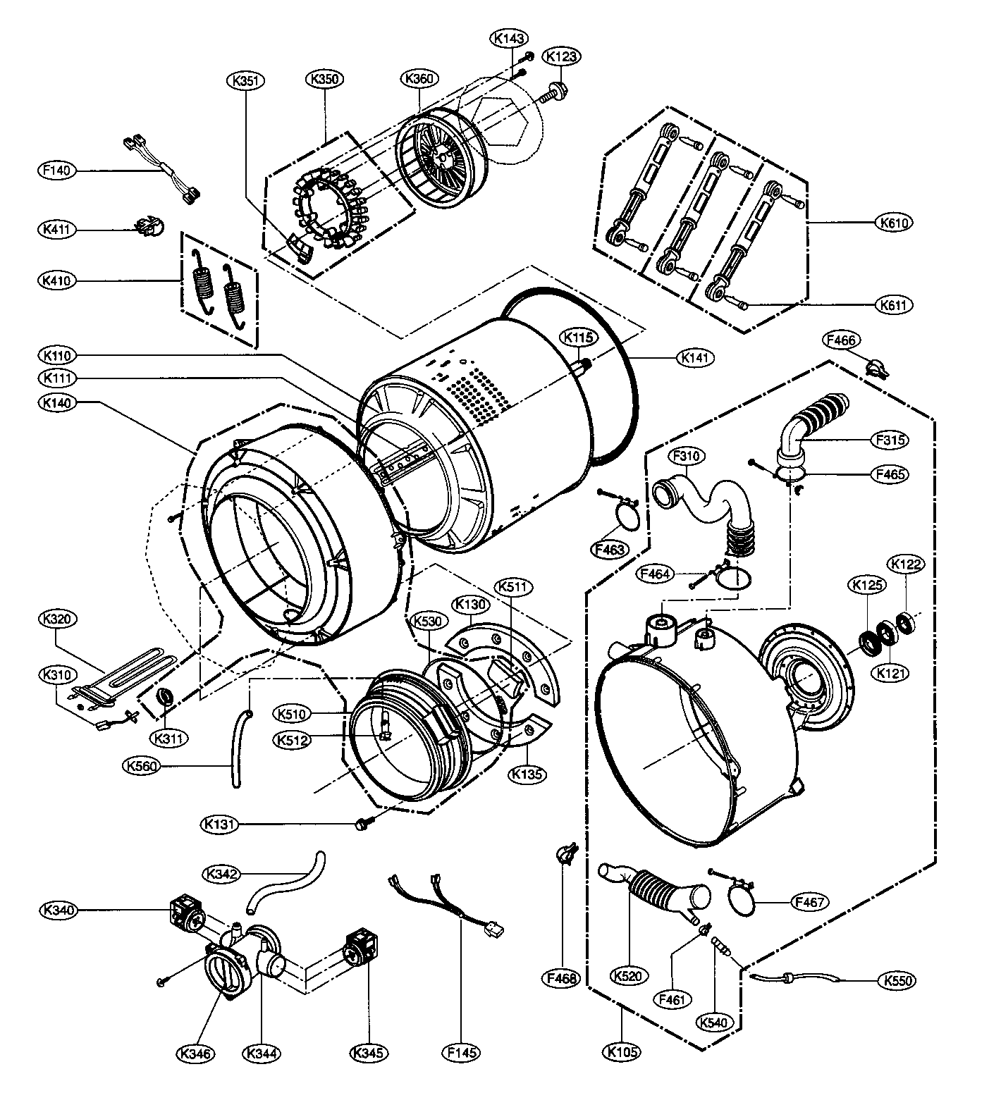 DRUM/TUB ASSY