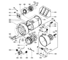 LG WM3677HW drum/tub assy diagram