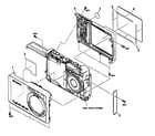 Sony DSC-W80 cabinet part diagram