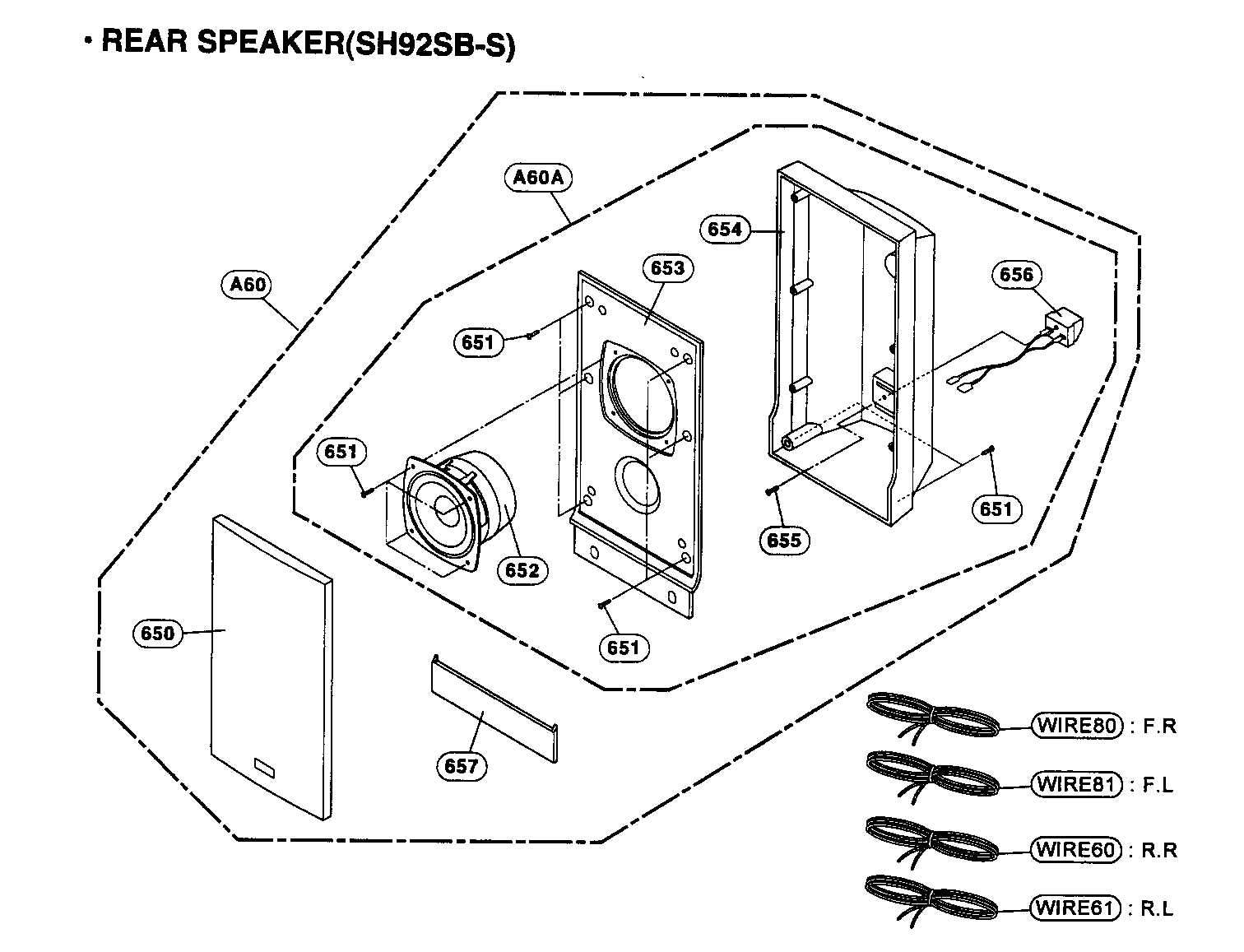 Rear speaker