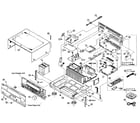 Yamaha RX-V661 cabinet parts diagram