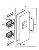 Freezer door parts