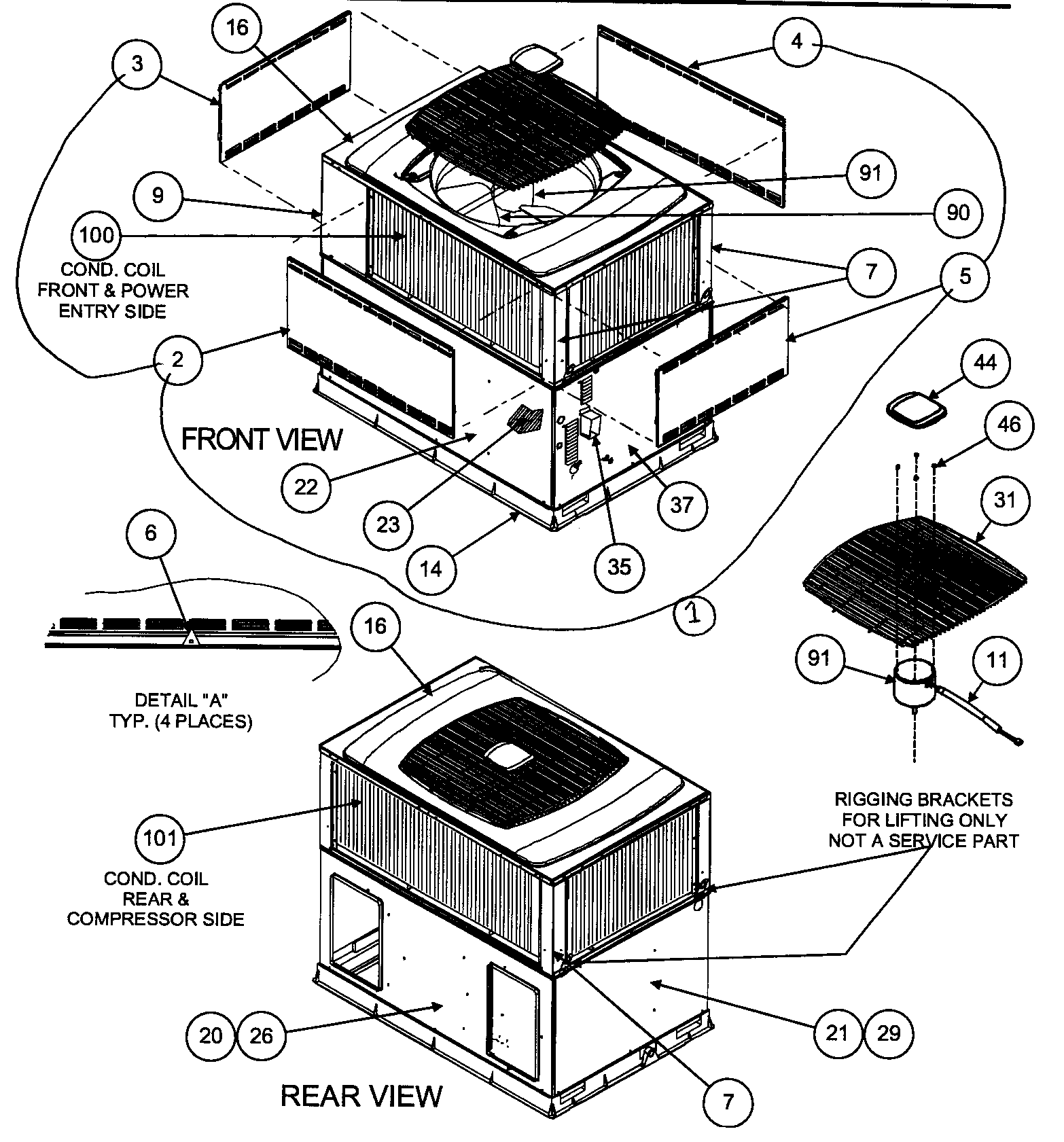 FRONT VIEW/REAR VIEW