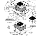 Carrier 48XL024040300 front view/rear view diagram