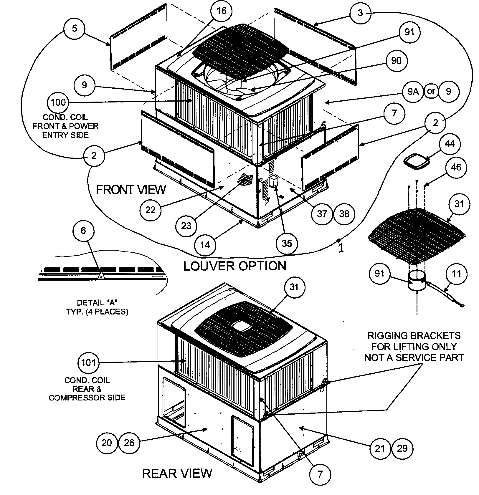 FRONT VIEW/REAR VIEW