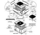 Carrier 48XL036090300 front view/rear view diagram
