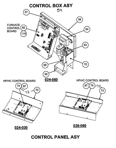 Control panel assy