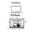 Hitachi P50H401 cabinet parts diagram