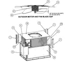 Carrier 48XT060115300 outdoor motor/fan blade gap diagram