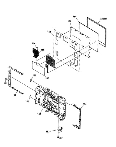 Cabinet lcd block