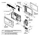 Sony DSC-T20 cabinet parts diagram
