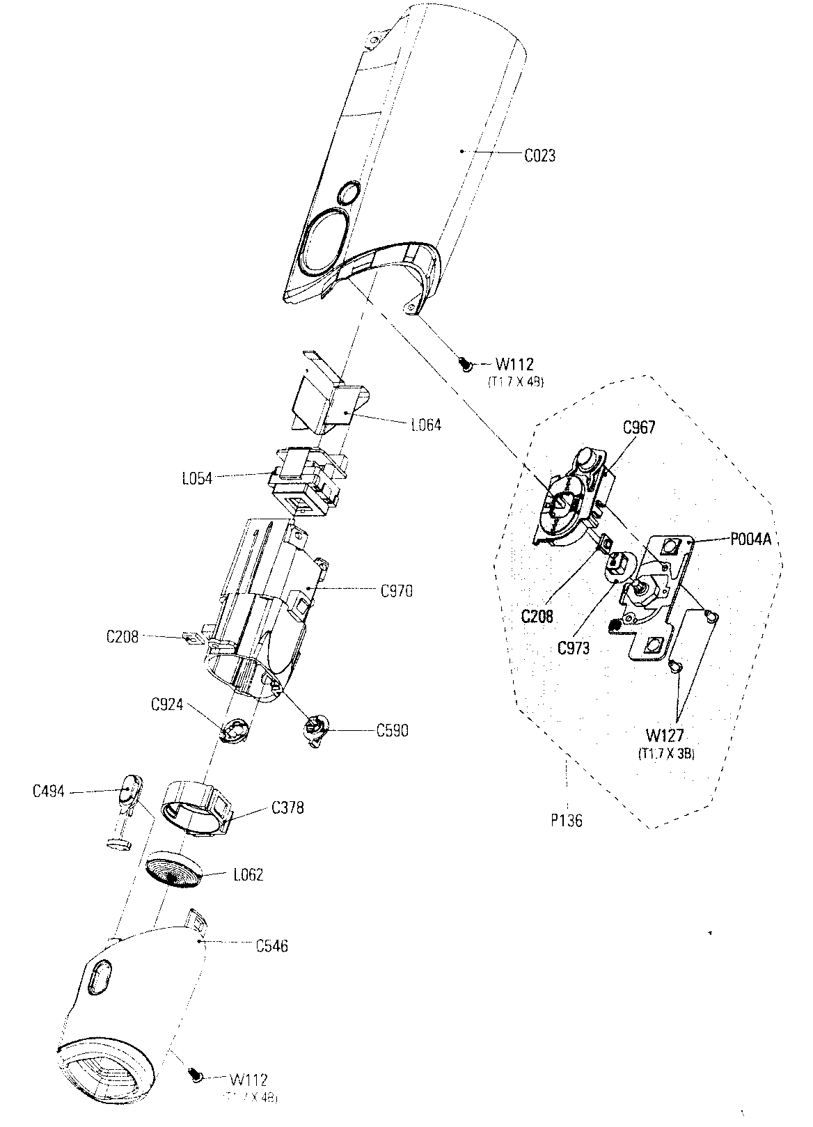 Top/cvf assy