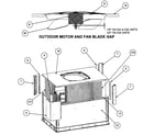 Carrier 48DU024060300 outdoor motor/fan blade gap diagram