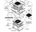 Carrier 50XL036300 front view/rear view diagram