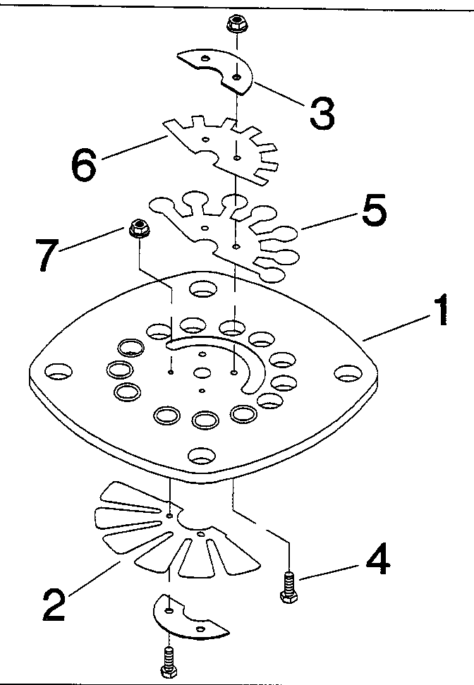 Lower pressure valve plate