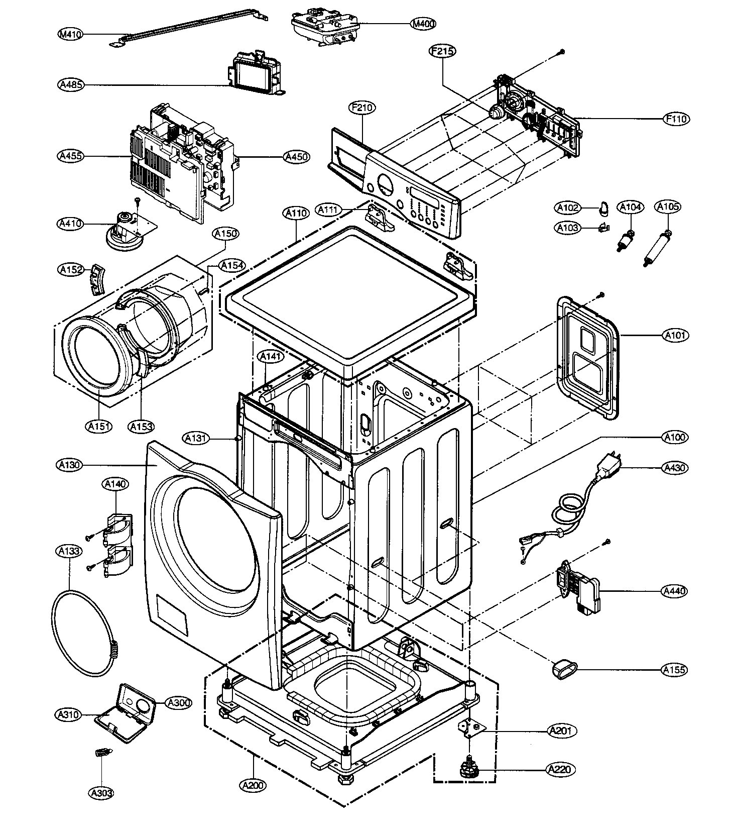 Cabinet/control panel assy