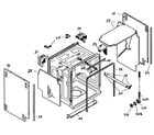 Bosch SHU6805UC/14 cabinet assy diagram