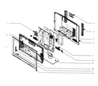 Philips 32PFL7332D cabinet parts diagram