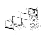 Westinghouse LTV-19W6 cabinet parts diagram