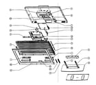 Westinghouse LVM-37W3 cabinet parts diagram