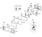 Samsung FP-T5084 cabinet parts diagram