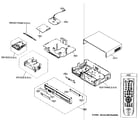 Samsung DVD-V6700 cabinet parts diagram