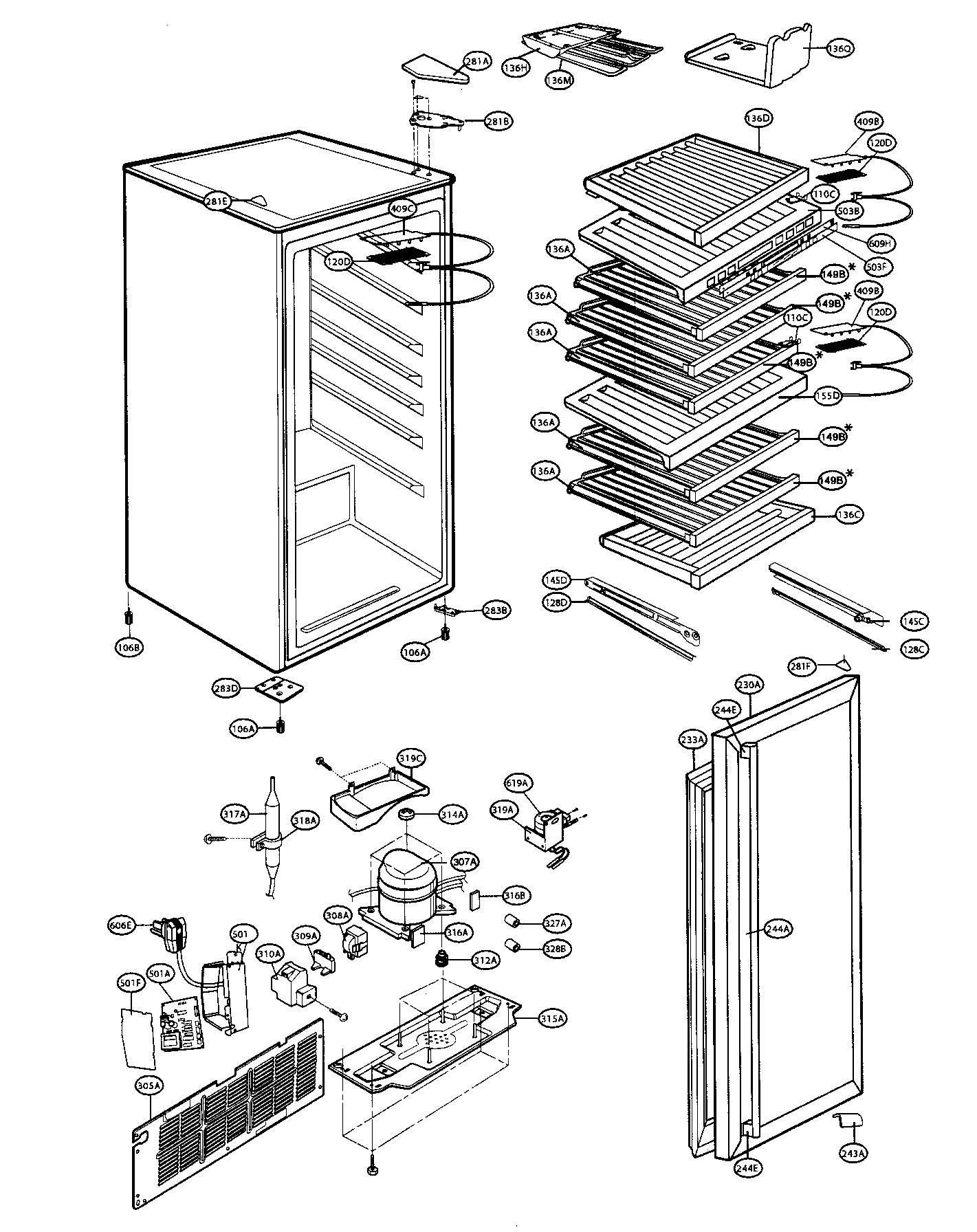 Cabinet parts