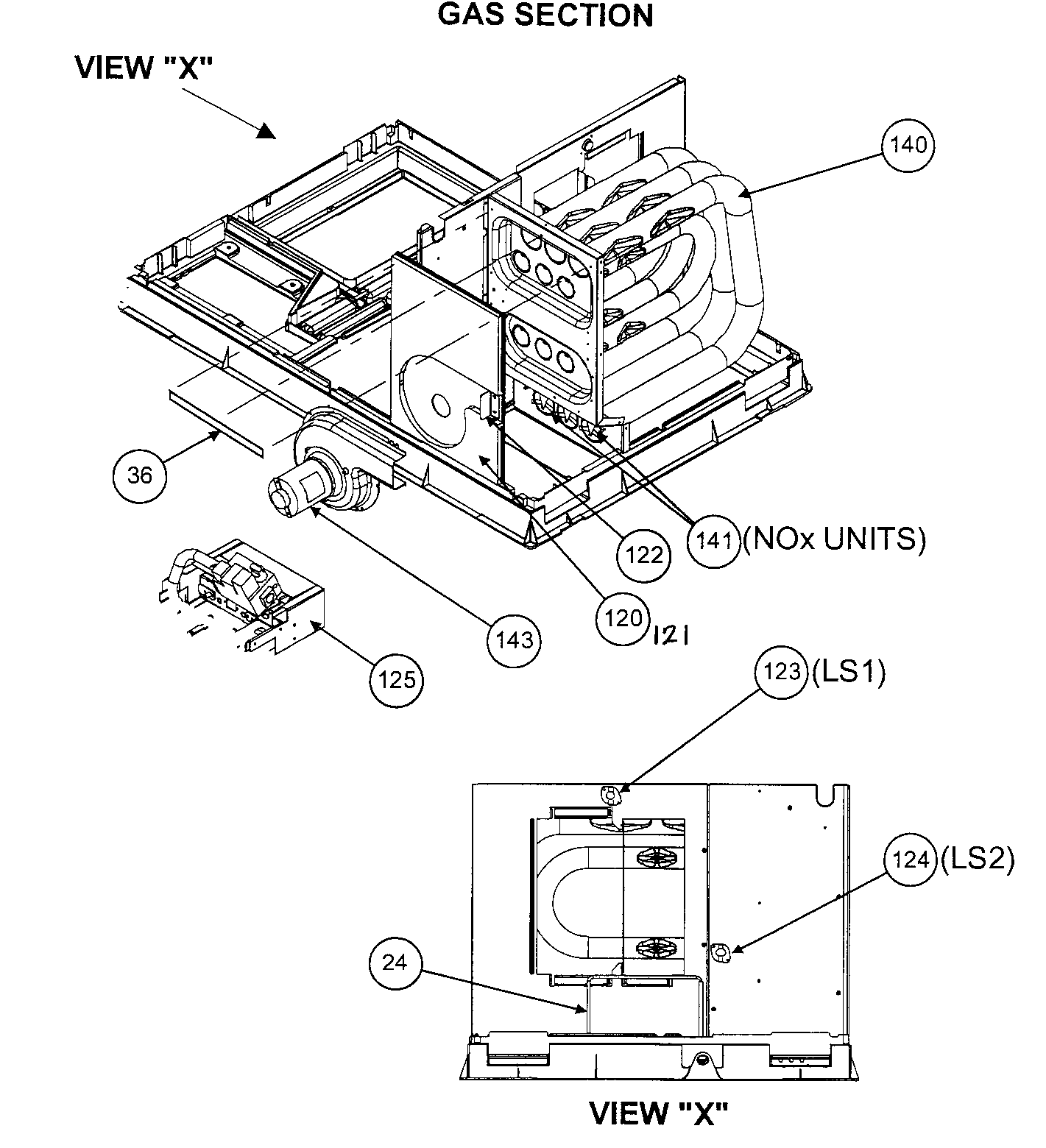Gas section